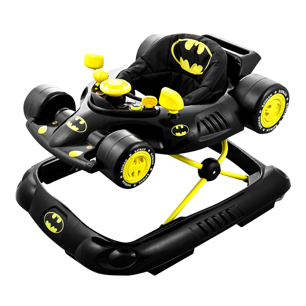 KidsEmbrace DC Comics Supportive Batman Superhero Baby Batmobile Walker, Black
