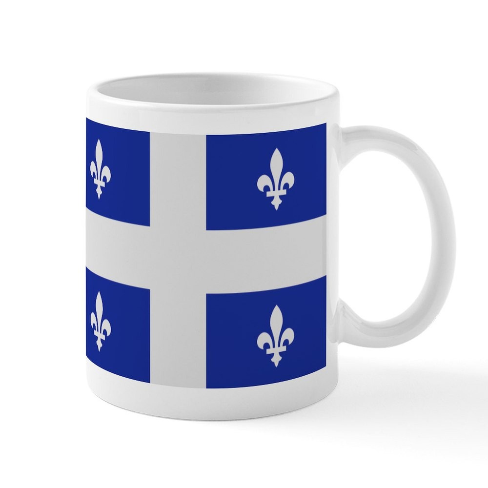 Quebec Canada Flag Ceramic Mug 11 oz by CafePress
