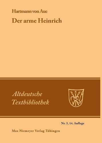 Hartmann Von Aue Der arme Heinrich (Paperback) Altdeutsche TextbibliothekAnother great item from Rarewaves USA | Free delivery!