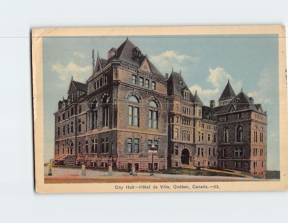 Postcard City Hall Quebec City Canada