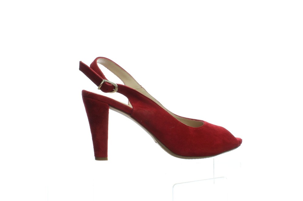 Eric Michael Women's Piper Red Leather Slingback Heels EUR 41  