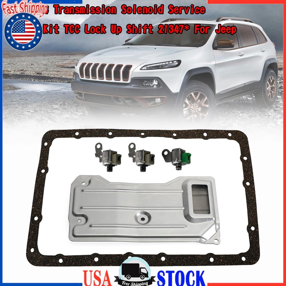 A340 AW4 Transmission Solenoid Service Filter TCC Lock Up Shift 21347 For JeepUE
