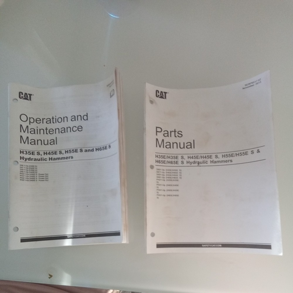 Cat CATERPILLAR H35D S H55D S H65D S HAMMER OPERATION MAINTENANCE PARTS MANUALS