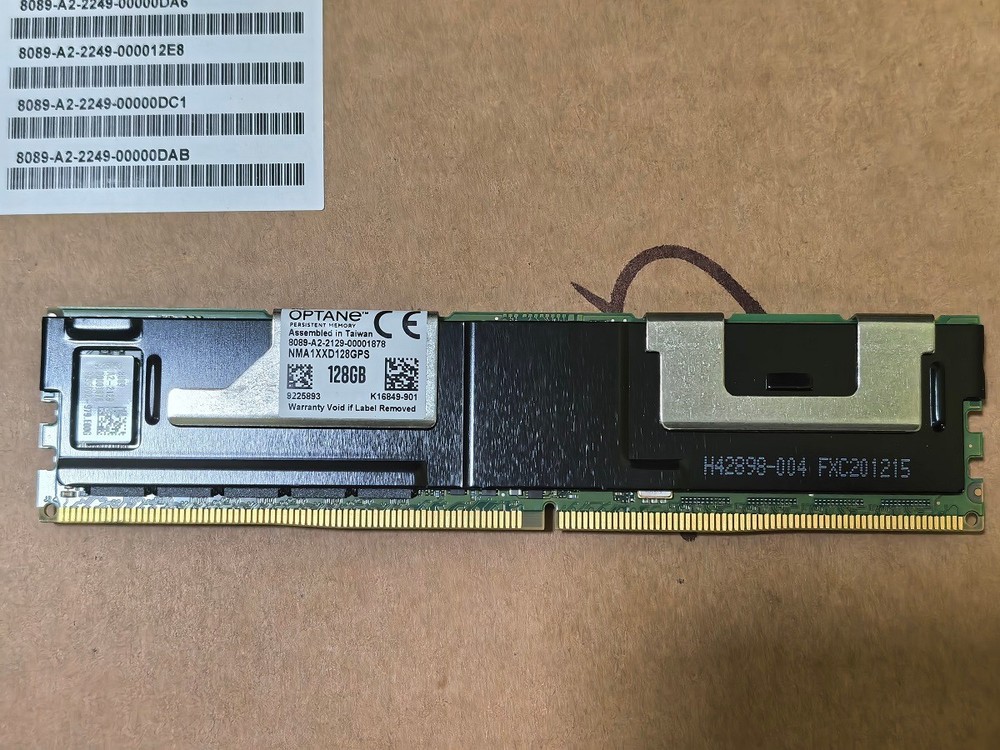 NEW NMA1XXD128GPS Intel Optane 128GB DCPMM DDR4-2666 Persistent Server Memory