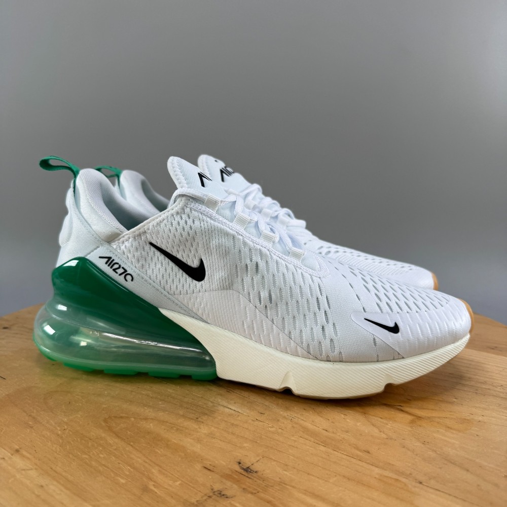 Womens 11.5 / Mens 10 Nike Air Max 270 White Stadium Green Black AH6789-125 NEW