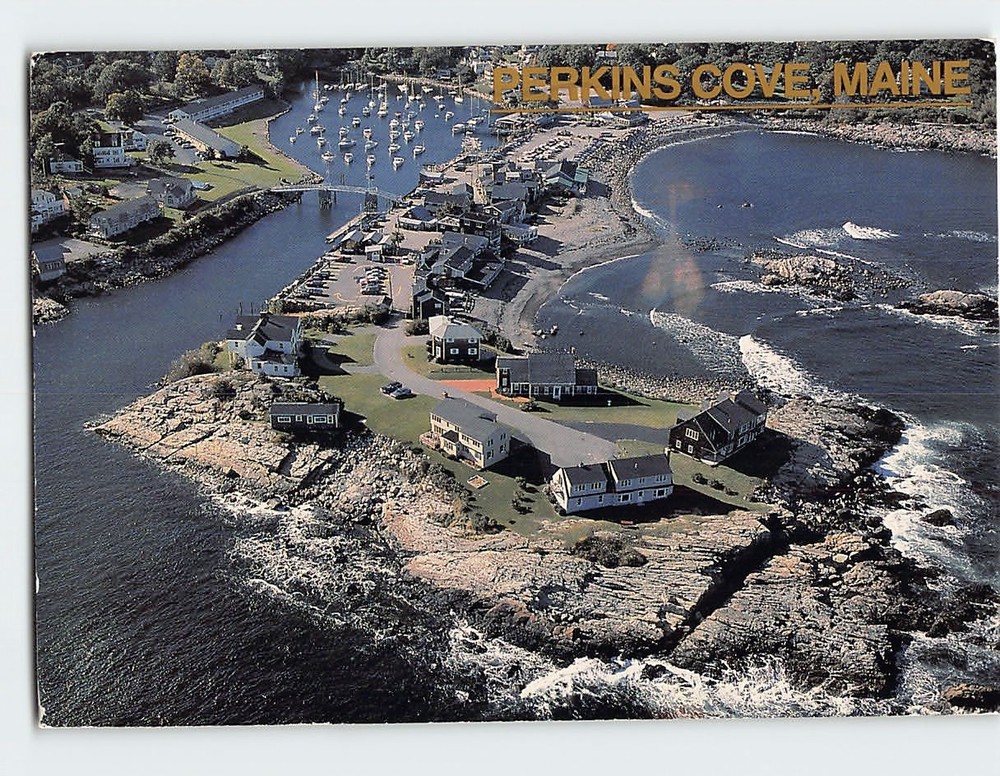 Postcard Perkins Cove Ogunquit Maine USA