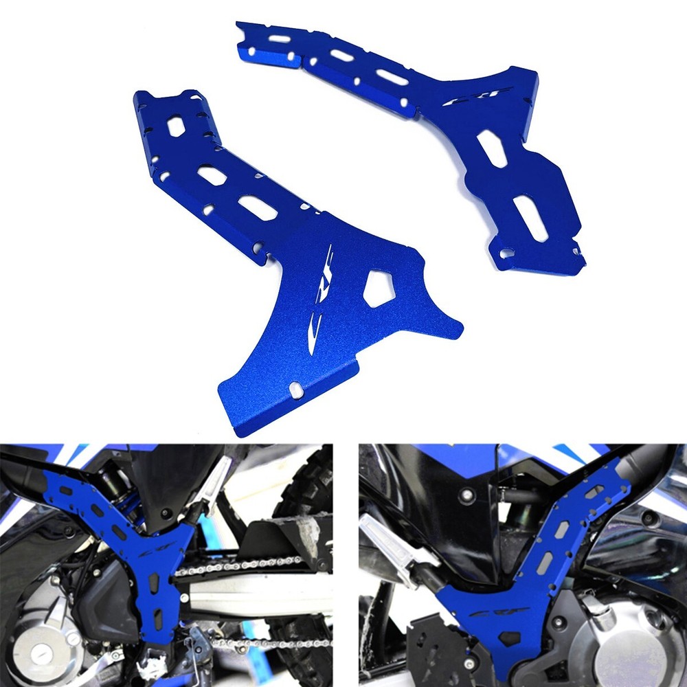 Aluminum BLUE Frame Guard Cover For Honda HONDA CRF 300L & RALLY 2021-2024
