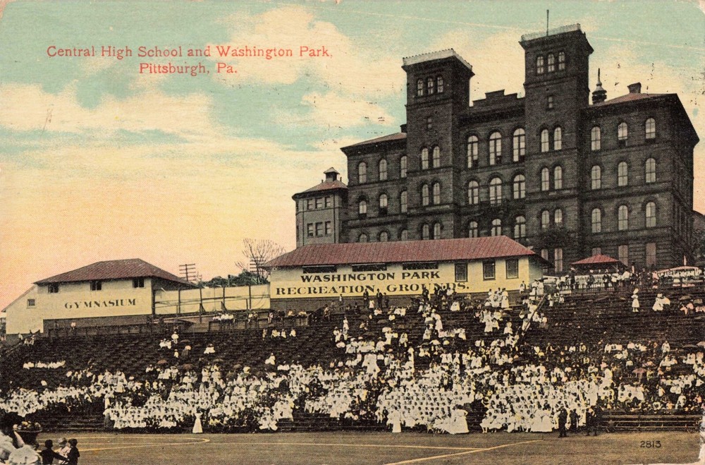 Central High School Washington Park Pittsburgh Pennsylvania PA 1915 Postcard