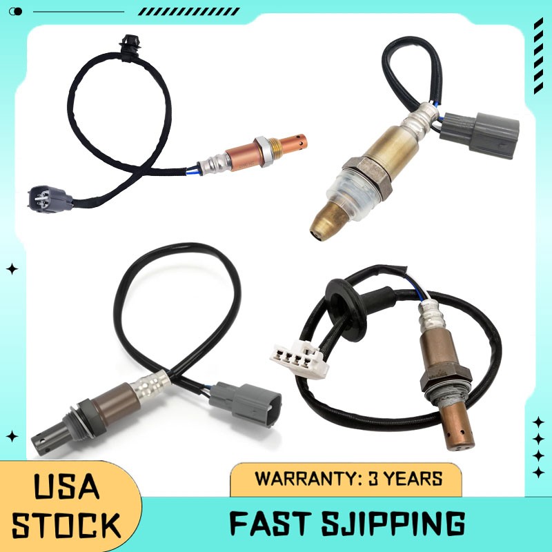 Set Of 4 Oxygen O2 Sensor Up+Downstream For Toyota Sienna 3.3L V6 2004 2005 2006