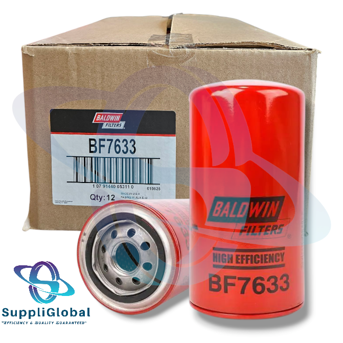 BF7633 High Efficiency Fuel Spin-on Replace 1R0750 (Pack of 12)