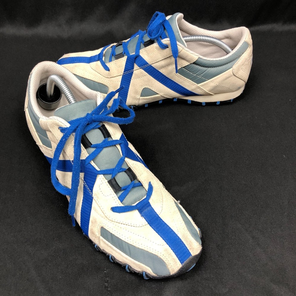 Diesel Hacker Men's Size 11 Two Tone Blue Grey Lace Up Casual Sneakers