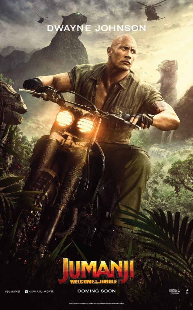 2017 Jumanji Welcome To The Jungle Movie Poster Print Dwayne Johnson Gift
