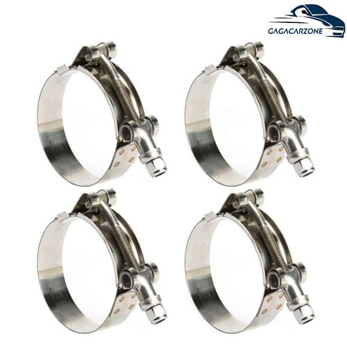NEW 4PCS 301 Stainless Steel T Bolt Clamps Clamp ID 51mm 2