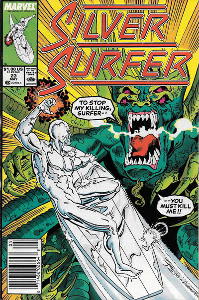 Silver Surfer, The (Vol. 3) #23 (Newsstand) FN; Marvel | Ron Lim Steve Englehart
