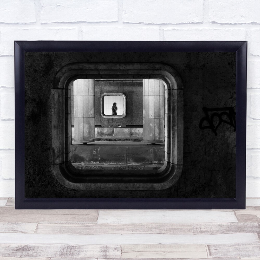 Street People Black White Accessible Everywhere Wall Art Print