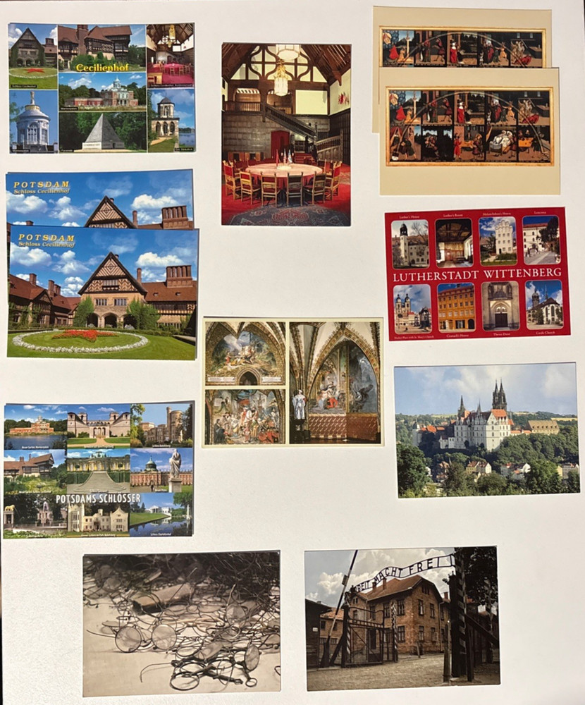 Variety of 12 Vintage Unused German Postcards - Potsdam Meissen Wittenberg