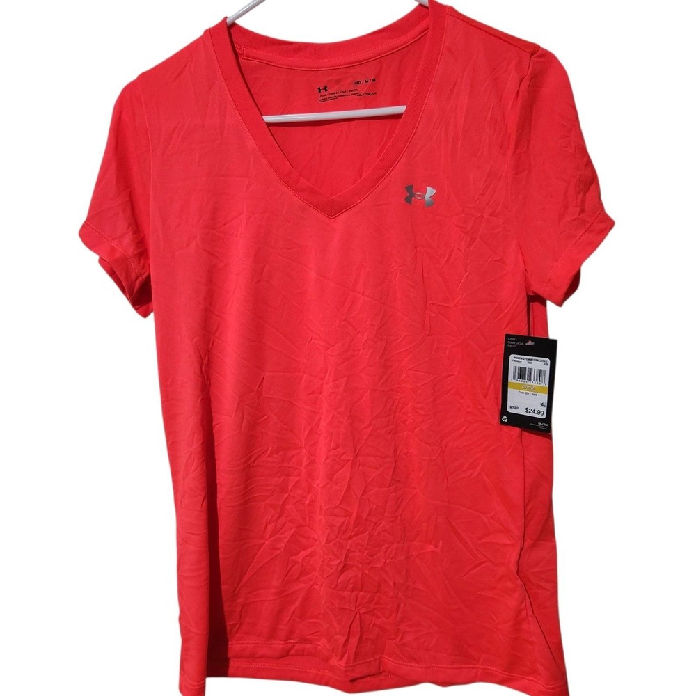 Under Armour Tshirt Size Medium Orange Color Lightweight Loose Top