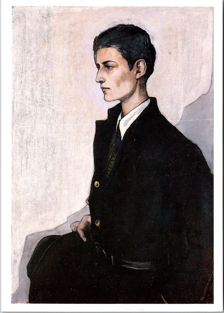 Romaine Brooks Peter A Young English Girl 1923 Portrait Art Postcard [AC]