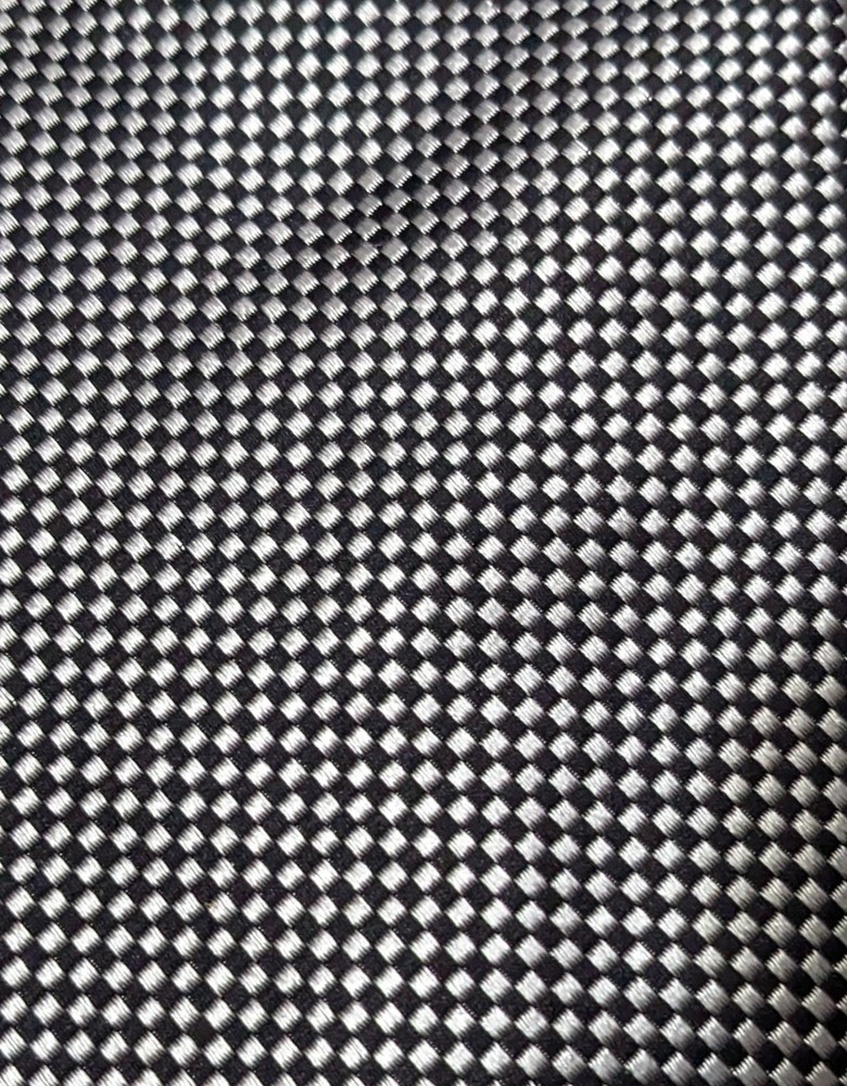 Men's Silk Necktie Geoffrey Beene Black White Geometric Tie 56