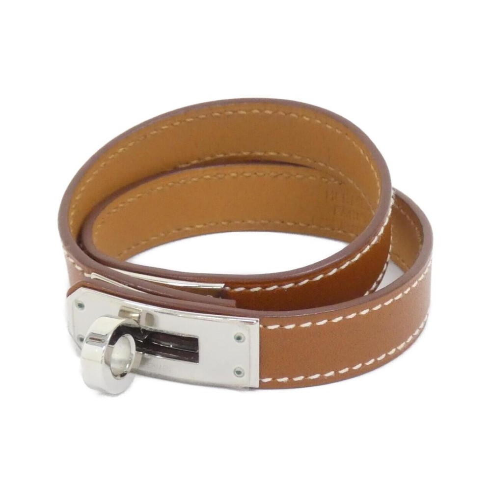 Authentic HERMES Kelly Double Tour Bracelet in Black 068438CK Model 2300000579550