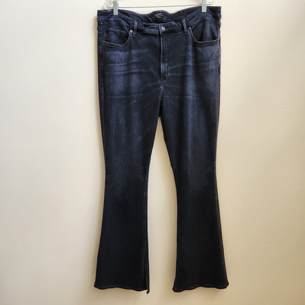 Citizens of Humanity Women's Georgia High-Rise Bootcut Black Denim Jeans Size 20W