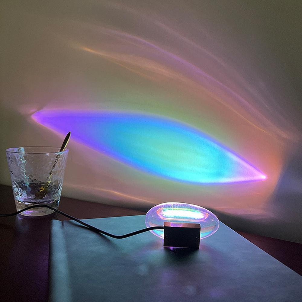 Angel Eyes Projector Lamp Led Galaxy Crystal Projector Aurora Nebula Night T7N7