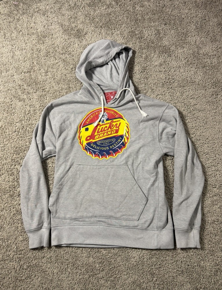 Lucky Brand Women's Y2K Hoodie Pull Over Sweatshirt Size XS