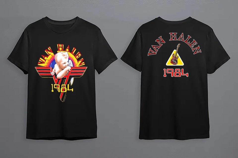 1984 Van-Halen BB Angel Tour T-Shirt