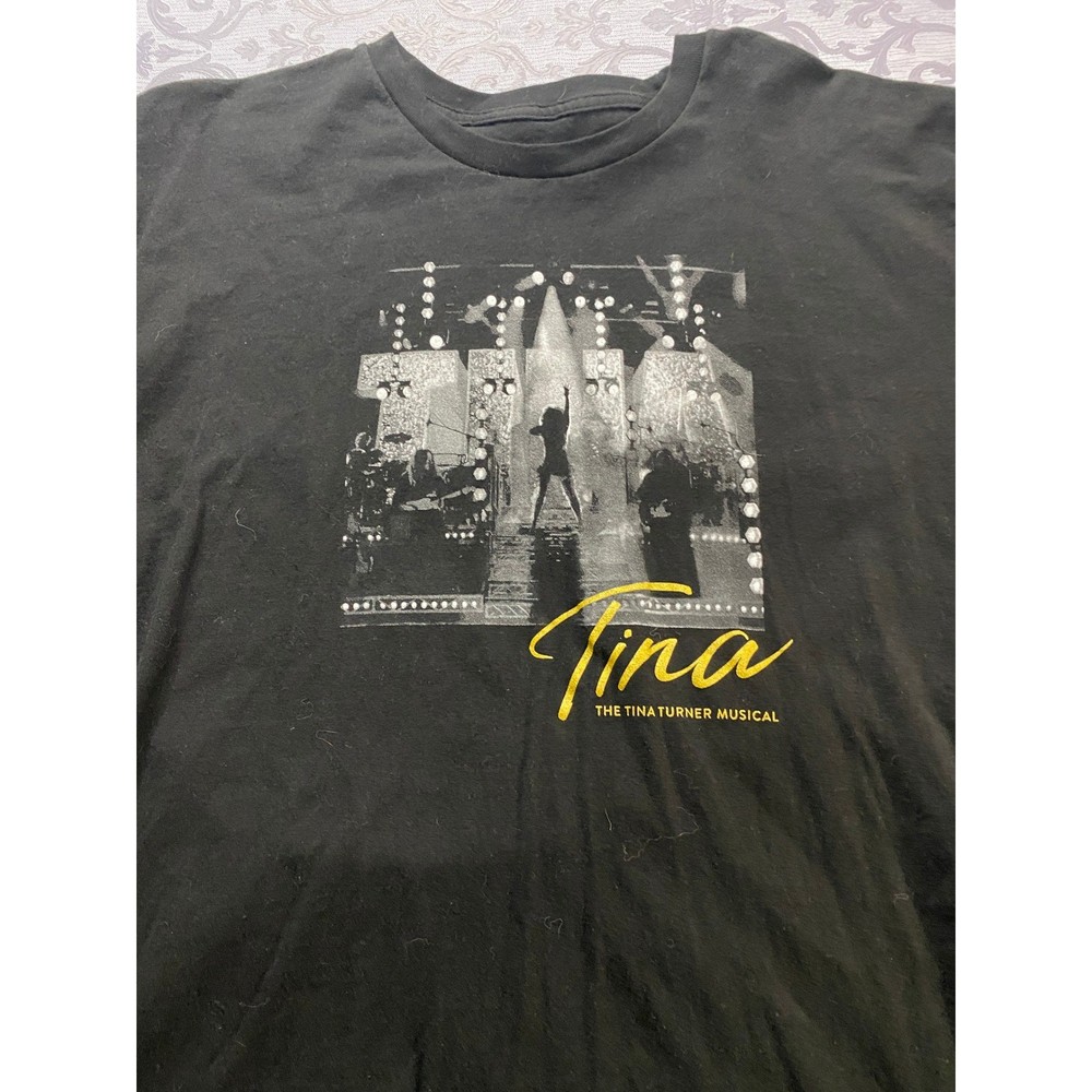 Tina The Tina Turner Musical Black Graphic T Shirt X Large Concert Tour