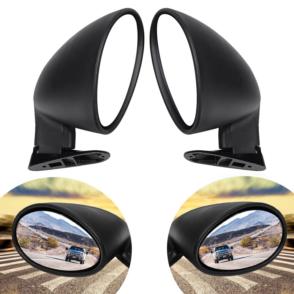 1 Pair Universal Classic Style Auto Car Door Wing Side View Mirrors Left+Right