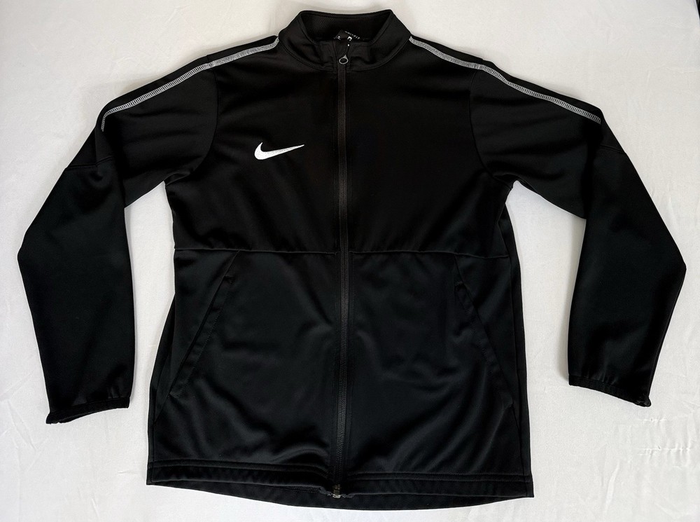 Nike Dri-FIT One Full Zip Jacket Black Thumbholes Women’s Medium