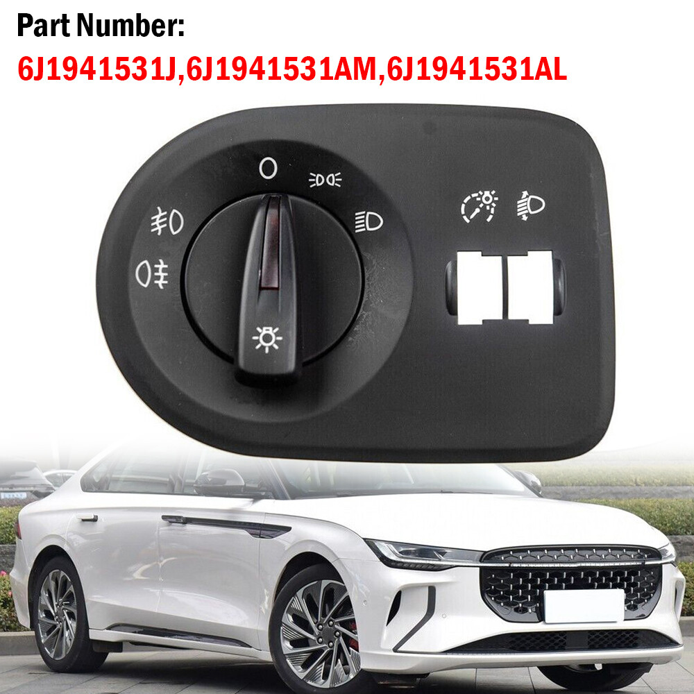 2008-2015 Seat Ibiza ABS Headlight Switch with Fog Light 6J1941531AL