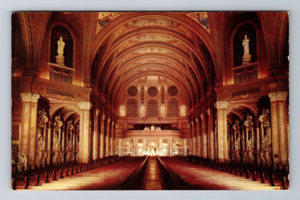 Lackawanna NY-New York Natl Shrine Our Lady of Victory Basilica Vintage Postcard