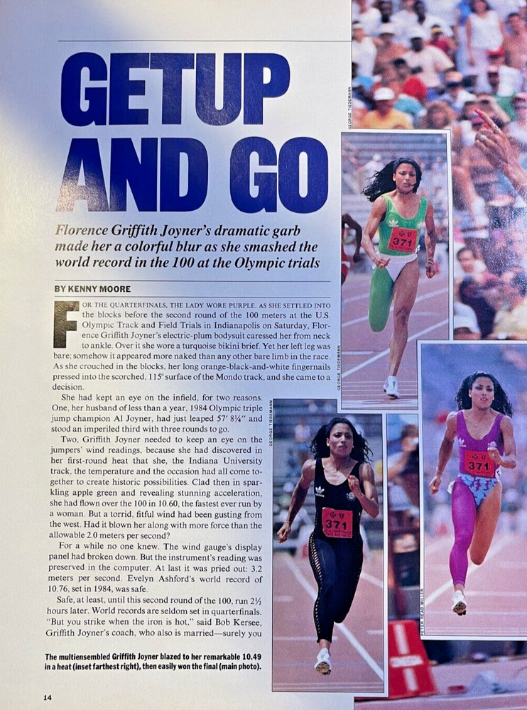 1988 Florence Griffith Joyner Olympic Runner illustrated