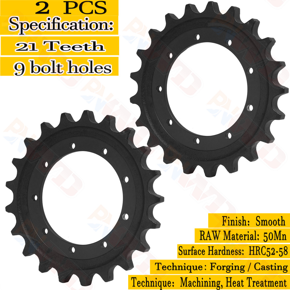 2x Rear Drive Sprocket For Kubota KX71-3 KX033-4 KX91-3 KX91-3S2 U35 U35S U35-S2