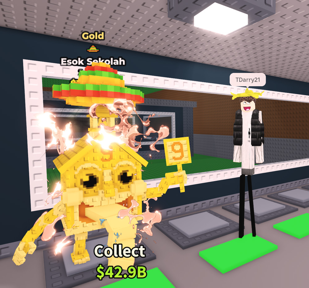 Roblox Steal a Brainrot 🌟Gold Esok Sekolah with 1 mut 157.5mil/ FAST DELIVERY🚀