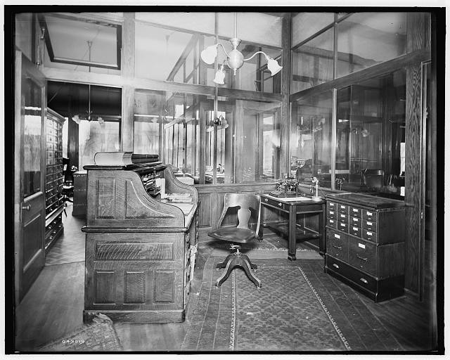 Photo:Detroit Mich Offices of Mulford & Petry Co 1900s Office Interior