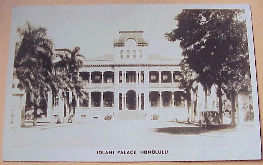 1940's Iolani Palace Honolulu TH Hawaii RPPC
