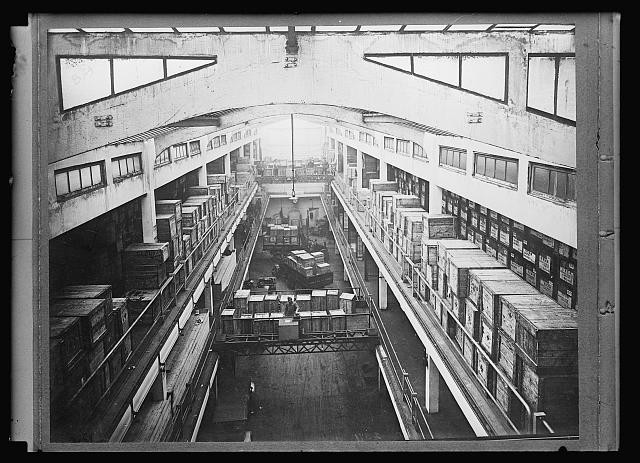 Photo:Paris France 1917-1920 Red Cross Warehouse Supplies from America
