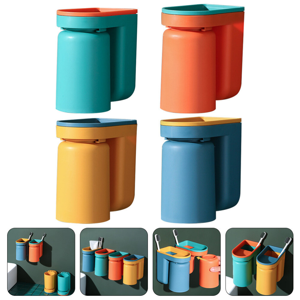 4 Pcs Washroom Toothbrush Accessories Toothbrushes