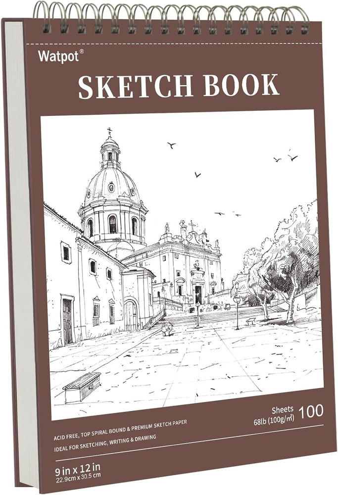 100 Sheet Top Spiral Sketch Book - 9