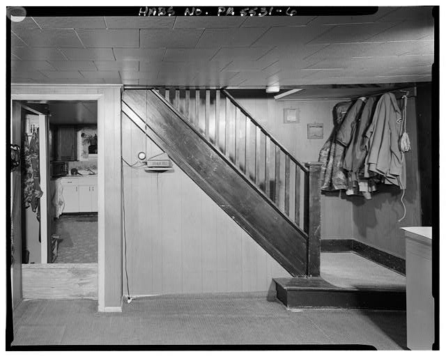 6. FIRST FLOOR, VIEW NORTH, MAIN ROOM AND STAIRS - Christian Reader House,