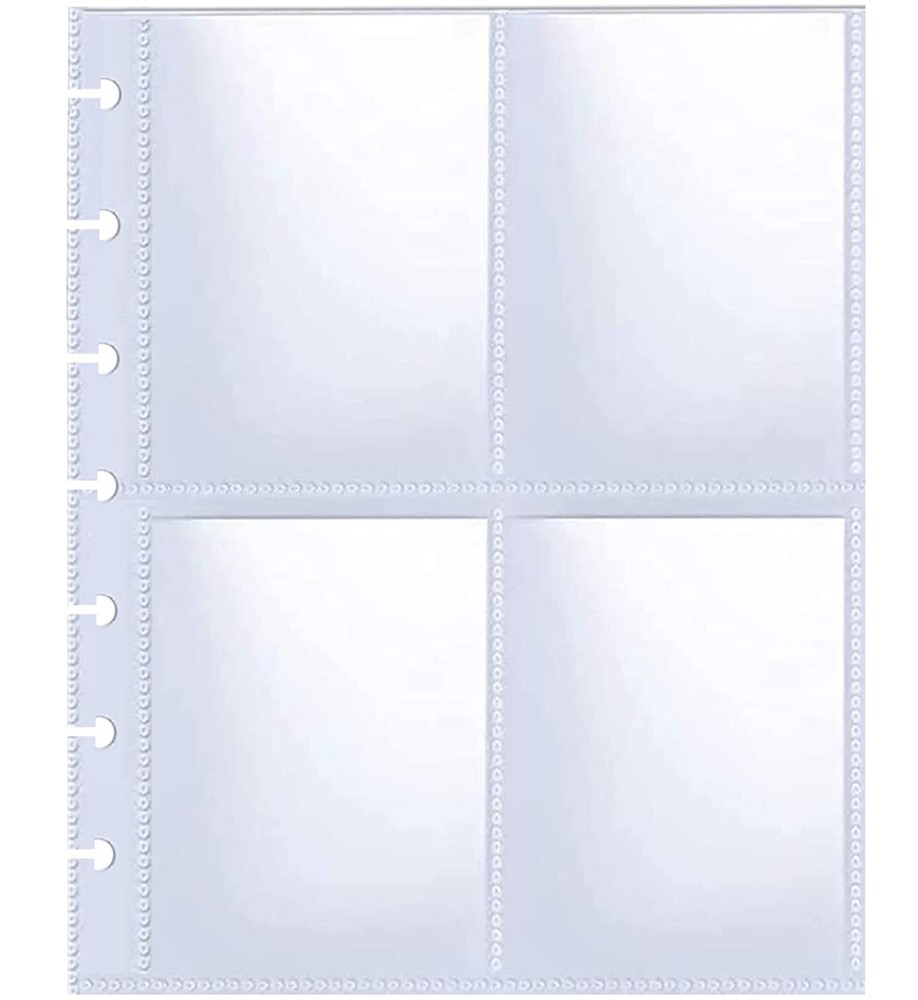 40 Pack 320 Pockets 2.5x3.5” K-pop Photocard Sleeves for A5 Discbound Binder ...