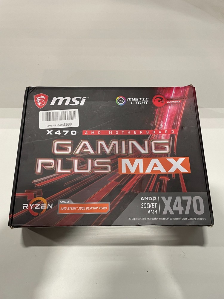 MSI X470 GAMING PLUS MAX AMD X470 ATX DDR4 AM4 Ryzen Motherboard