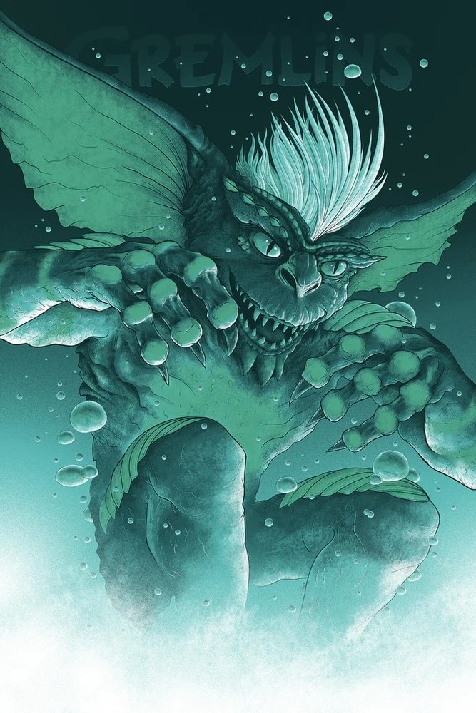 Gremlins by Matthew Johnson x/40 Screen Print Movie Art Poster 24” x 36”24” x 36” Gremlins Poster by Matthew Johnson