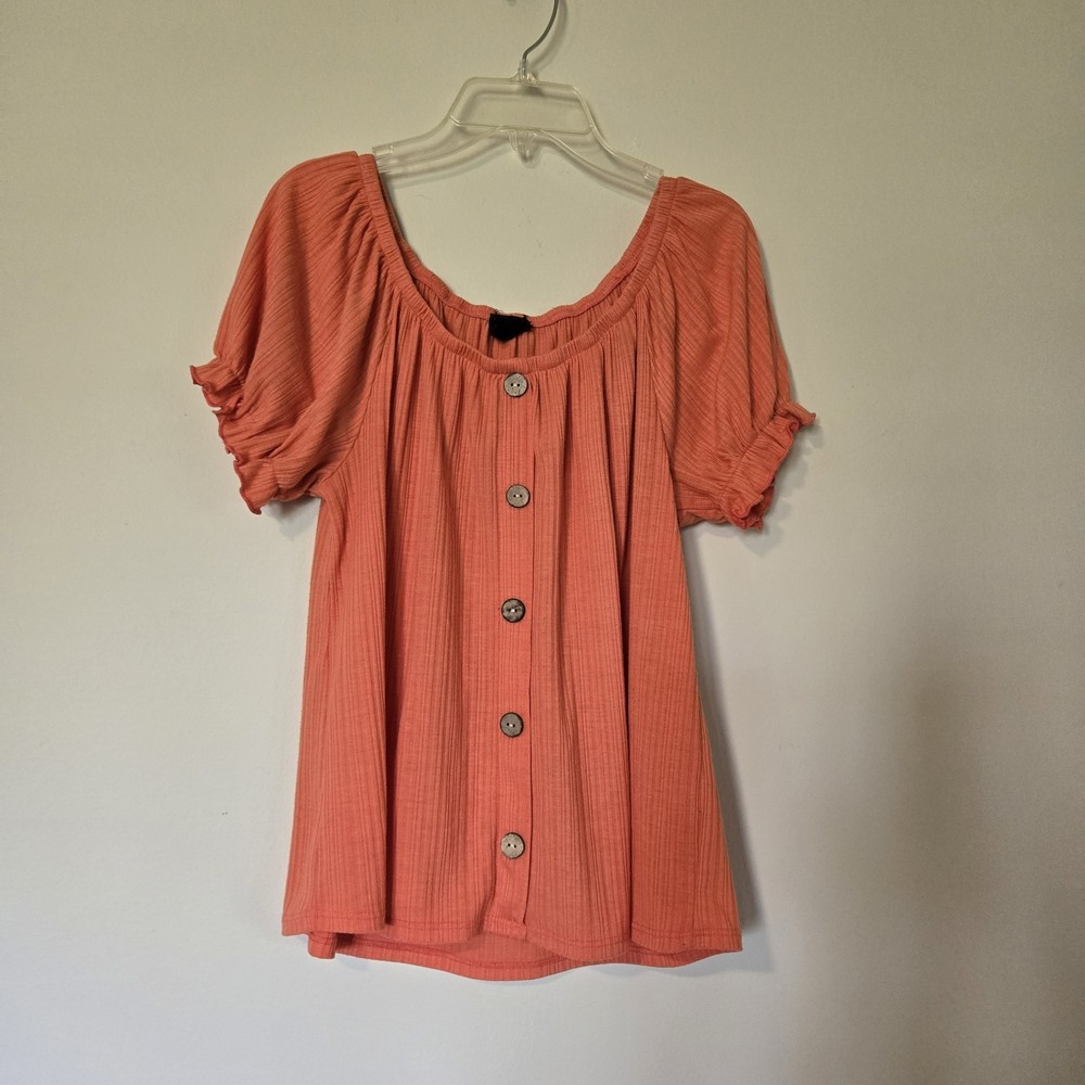 W5 Medium Women's Coral Top