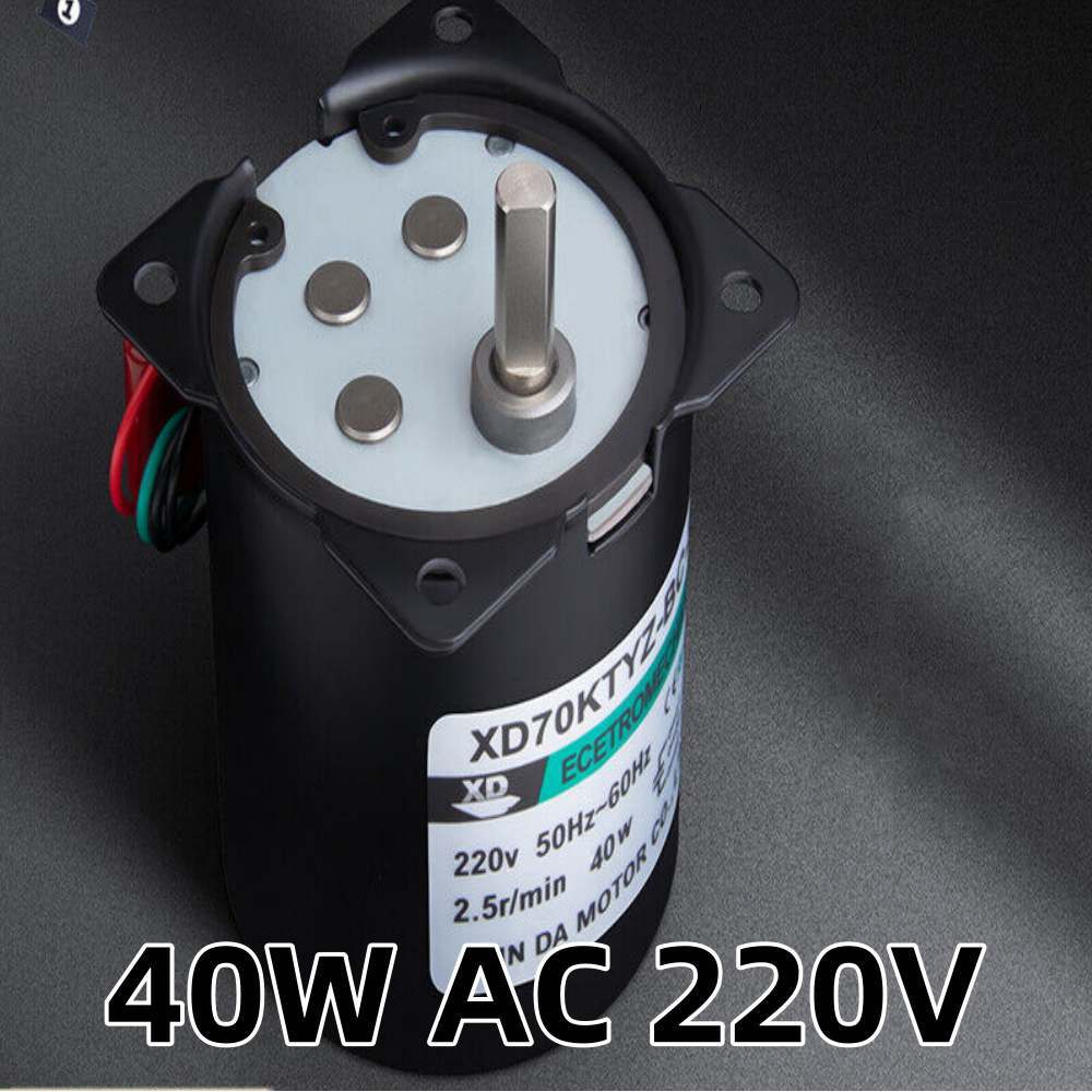 Synchronous Gear Motor  AC 220V Permanent Magnet Umkehrbar High Torque 160kg 40W