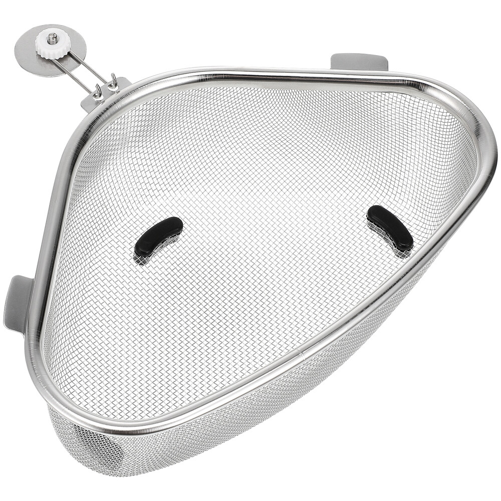 Corner Strainer Kitchen Sink Triangle Filter Drainer Basket Storage Holder