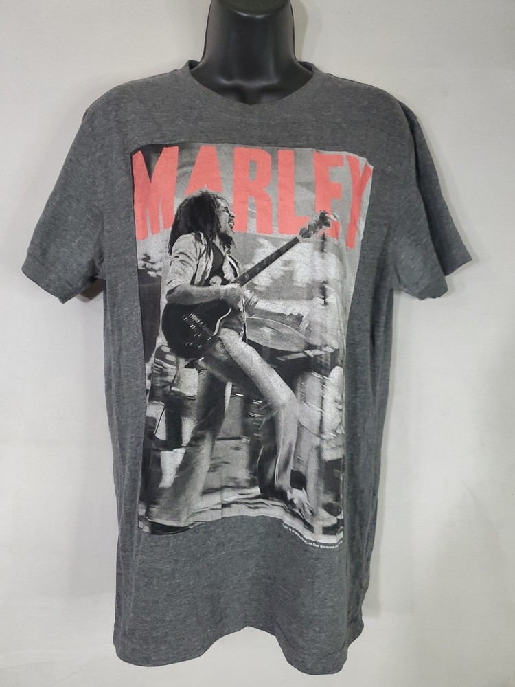 Vintage 2011 Bob Marley Band Concert Tour T-Shirt Men's Size Large Catch A Fire
