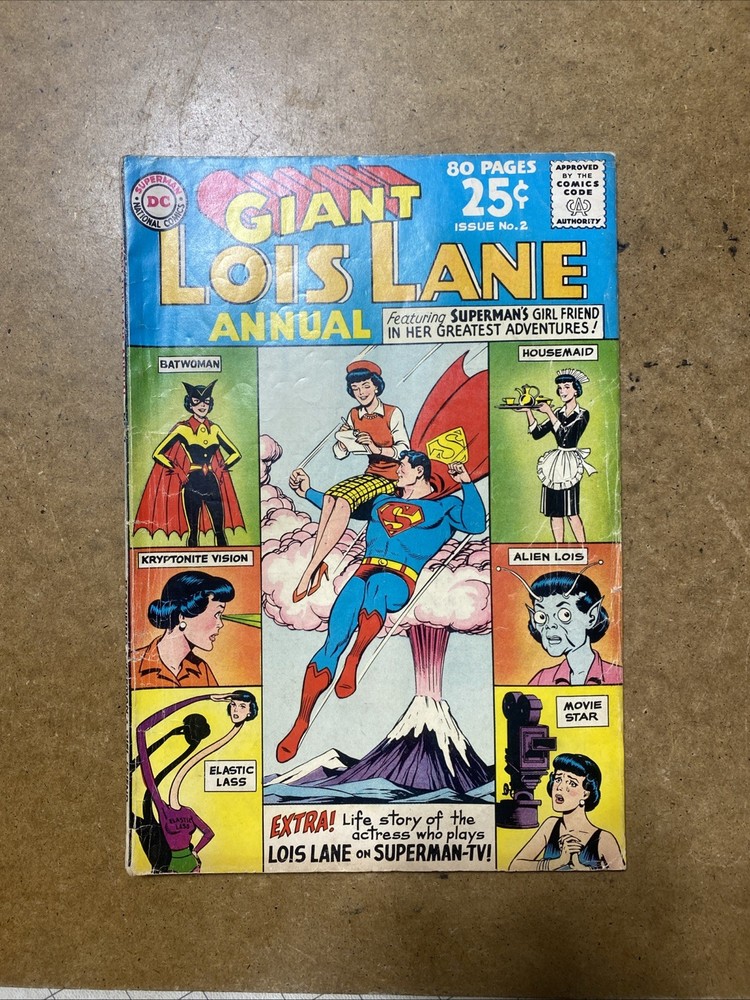 Lois Lane Annual #2 (DC Comics 1963) 80 Page Giant Size Issue Superman VG